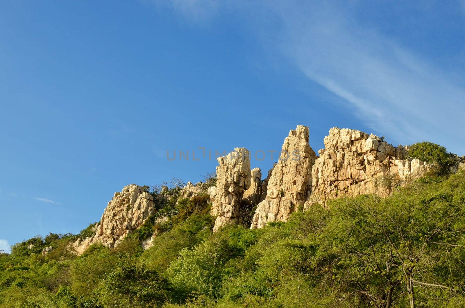 Rock by cliff in Thailand