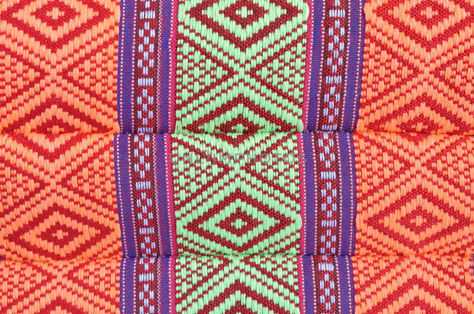 Thai style native textile on fabric