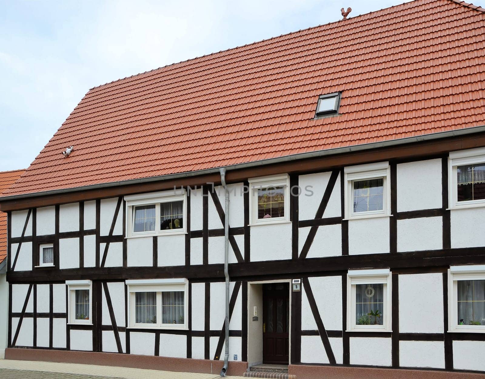 Half-timbered house in Oranienbaum