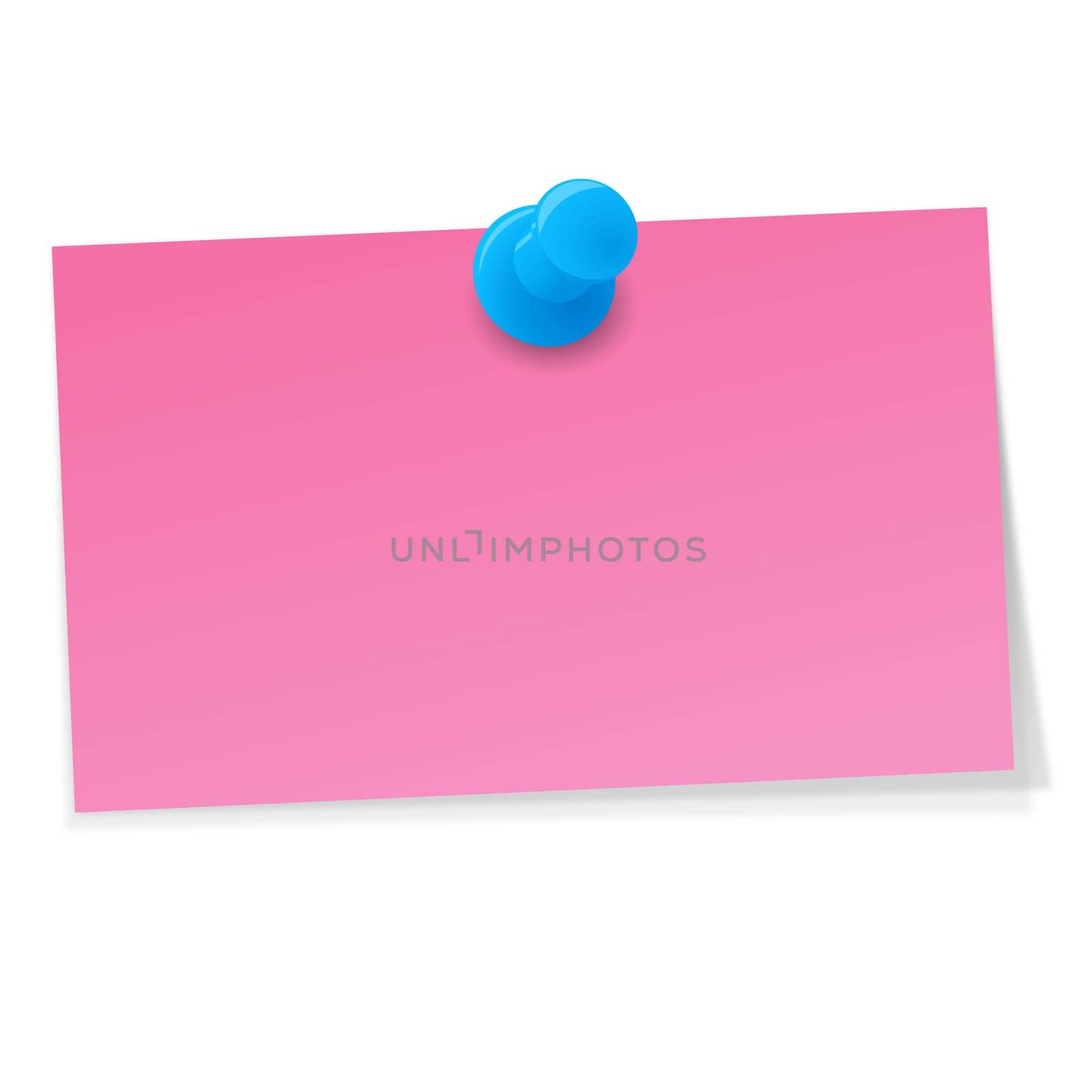 small note with pin