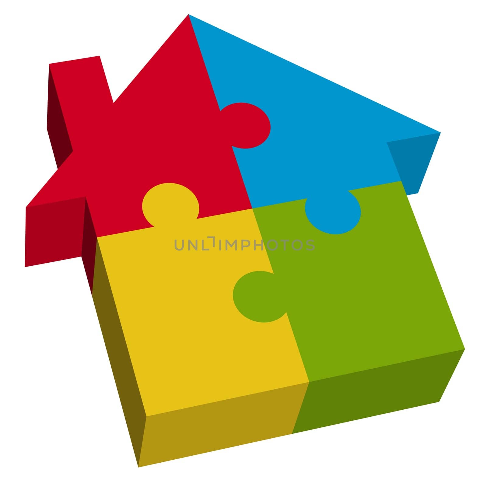 3D Puzzle House