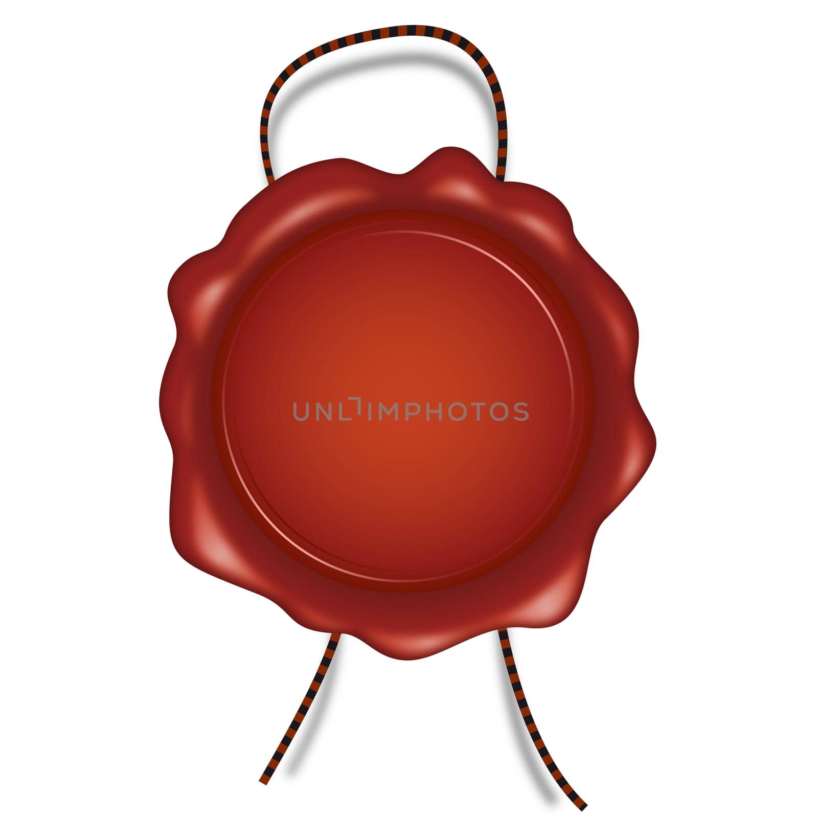 Wax seal with string