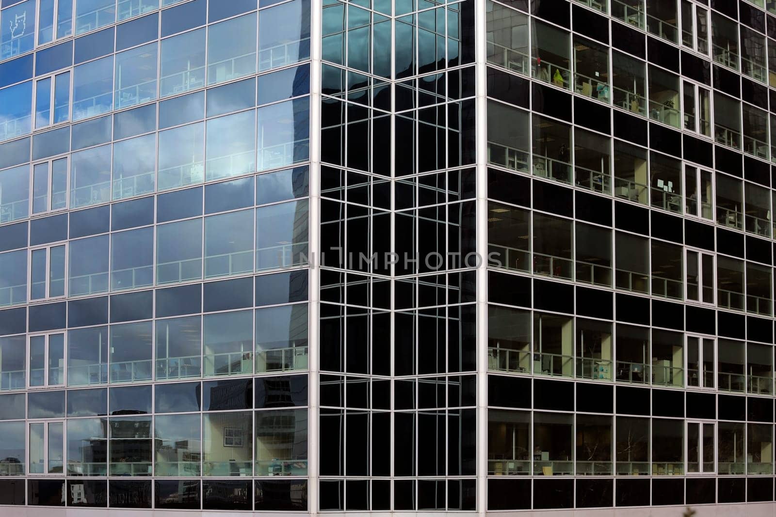 part of skyscrapers forest in the surbub of Paris