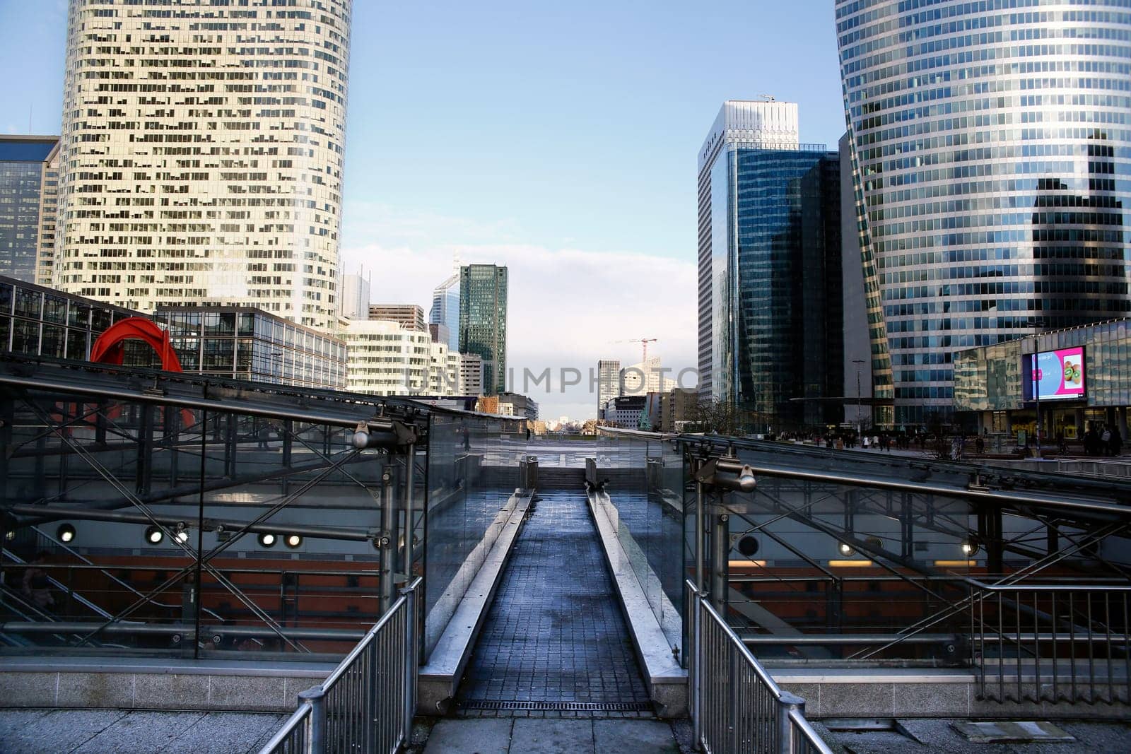 a part of the skyscrapers forest near Paris
