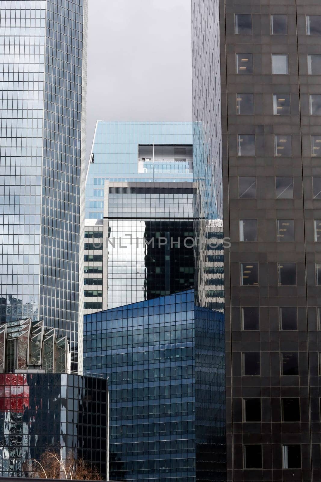 part of skyscrapers forest in the surbub of Paris