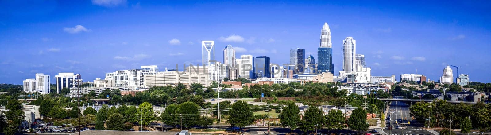 Skyline of Uptown Charlotte, North Carolina.