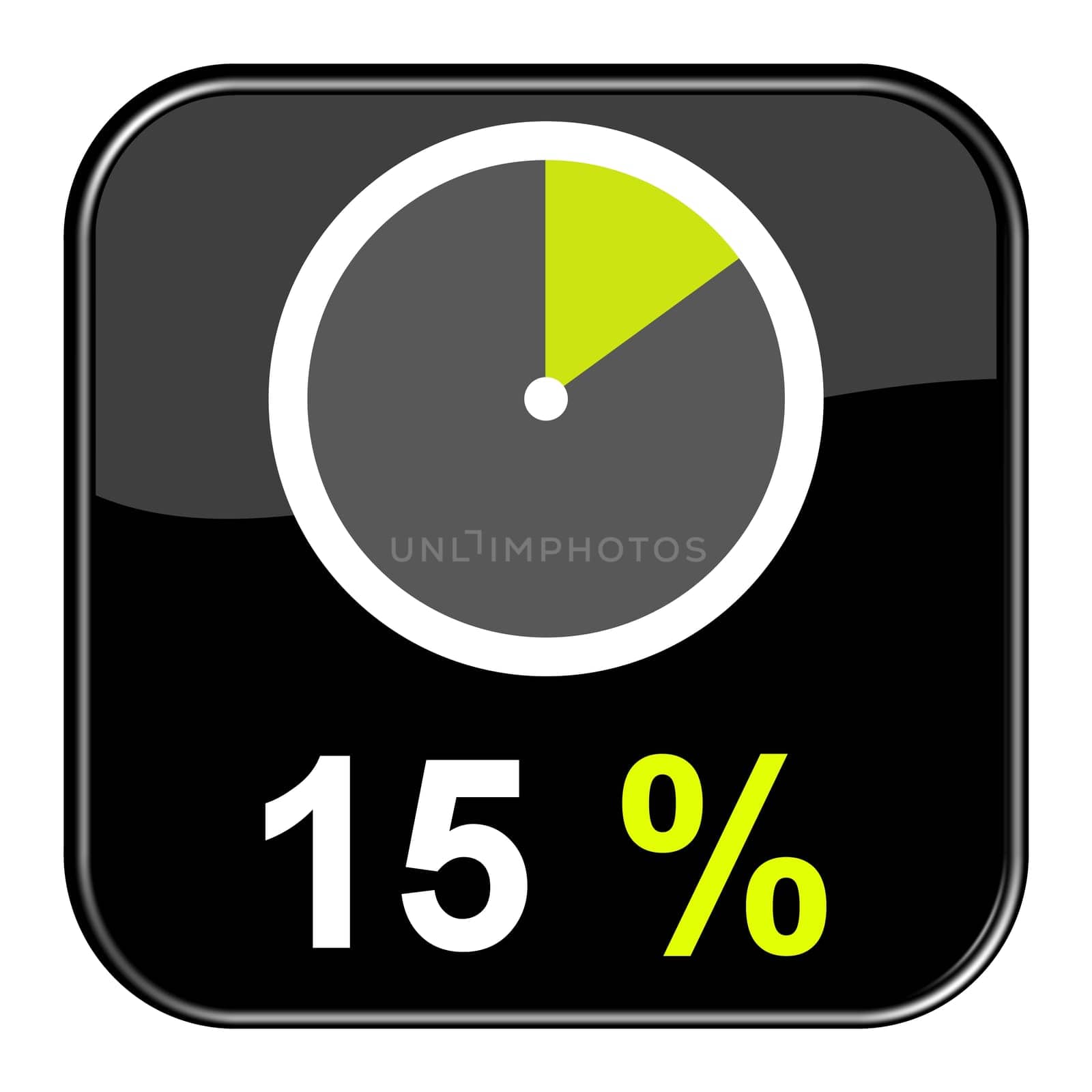 Web Button: 15% percent