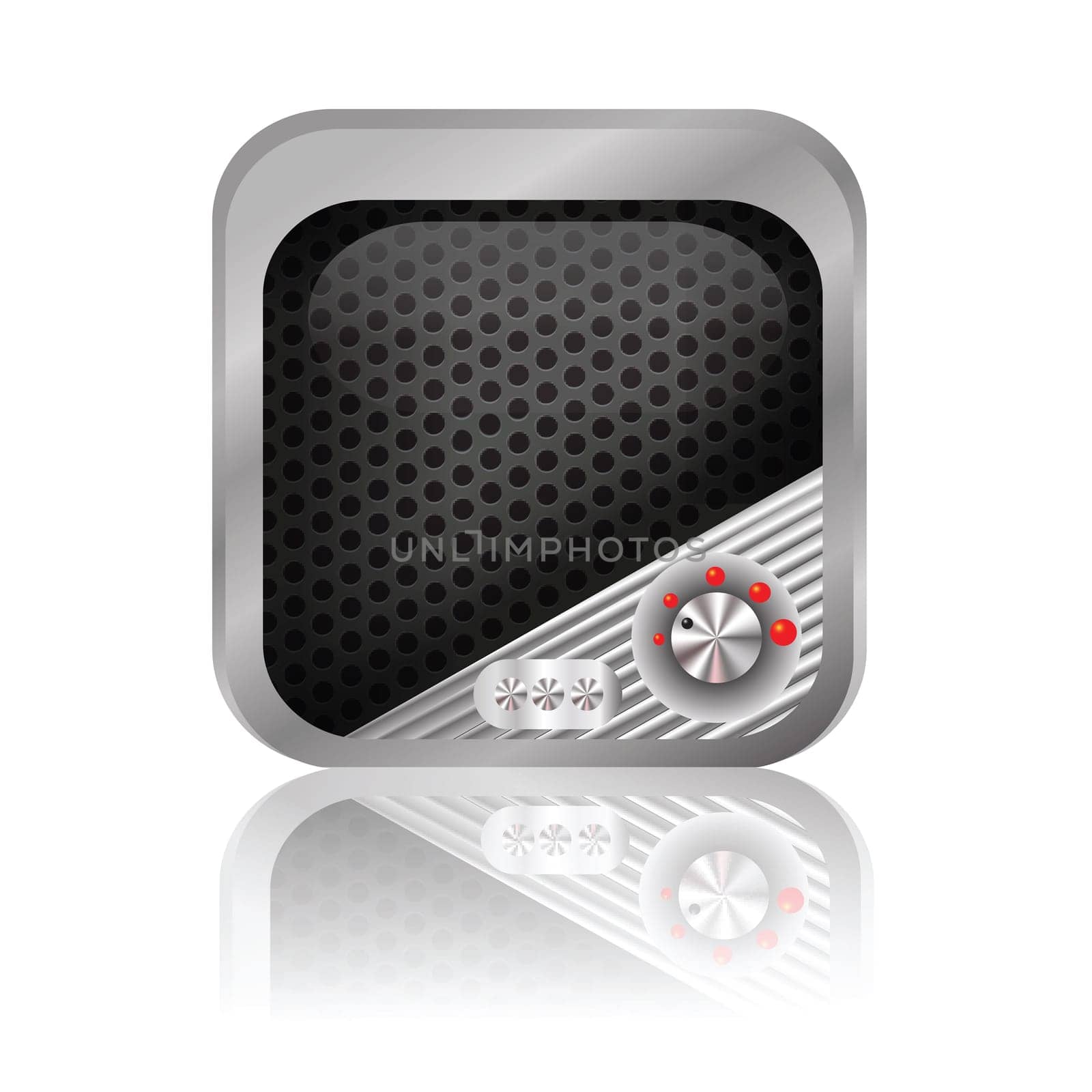 colorful illustration with  multimedia icon for your design