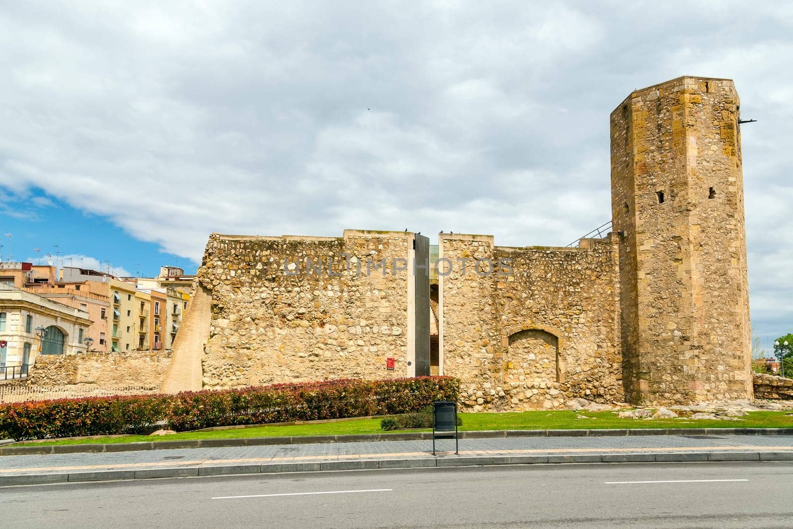 A view of the roman circus tower, Tarragona, Spain.