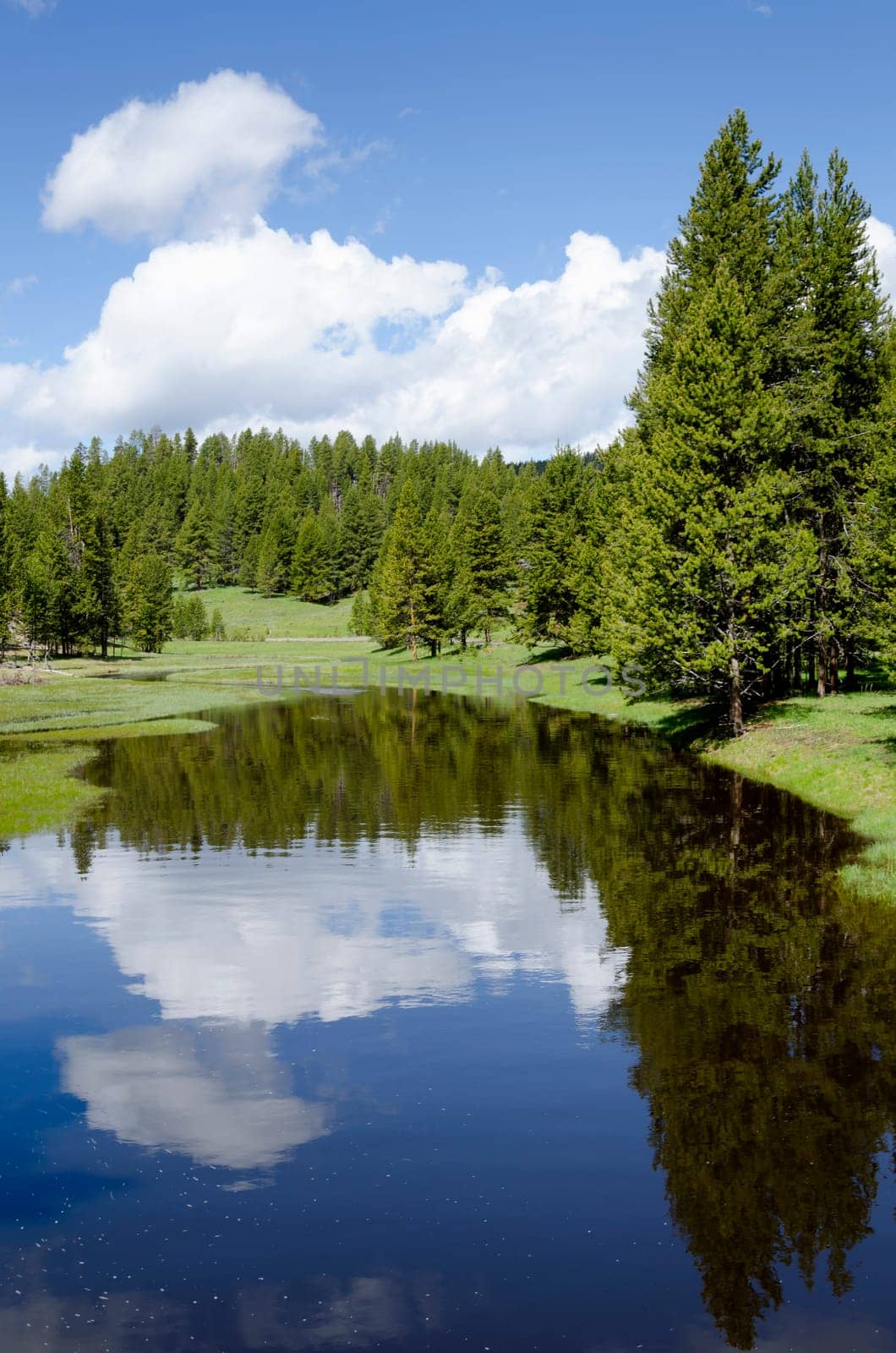 Yellowstone Lake in Yellowstone National Park in Wyoming