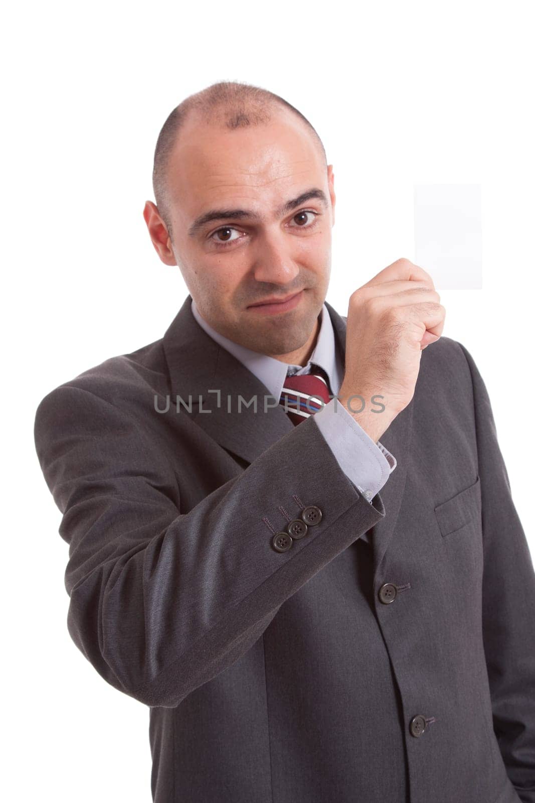 young business man on a white background