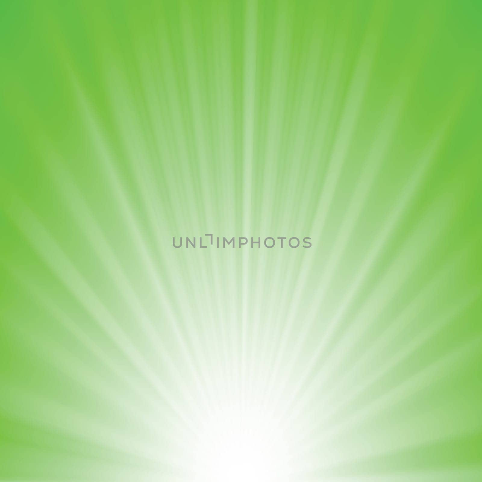 colorful illustration with greenrays background for your design