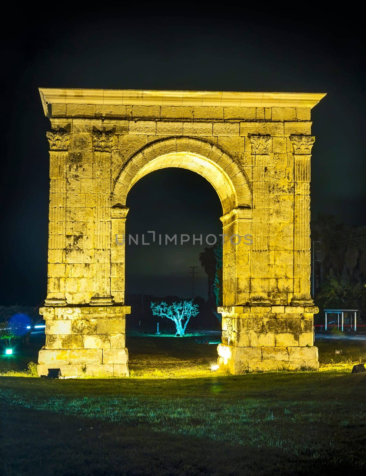 Triumphal arch of Bera in Tarragona, Catalonia, Spain.