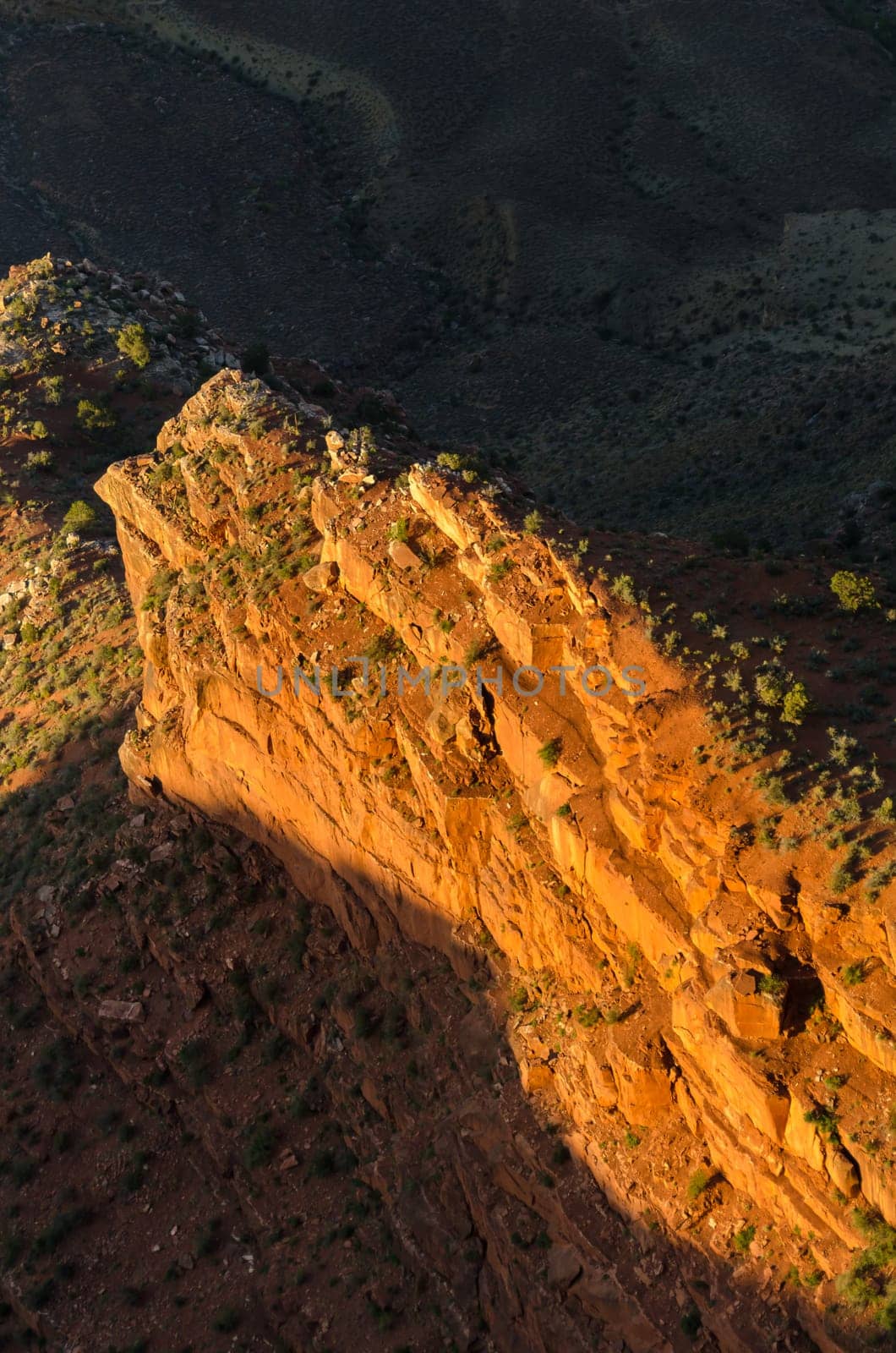 sunset at Mother point in the Grand Canyon in Arizona