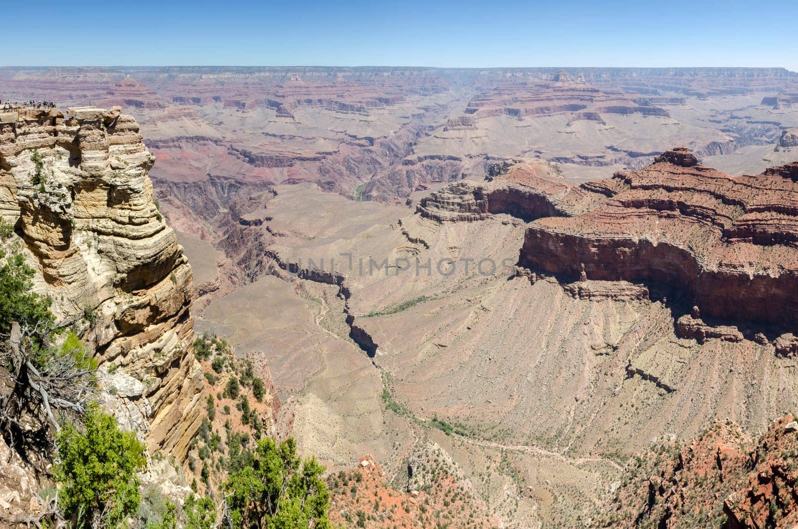 overview in the Grand Canyon in Arizona in the United States of America