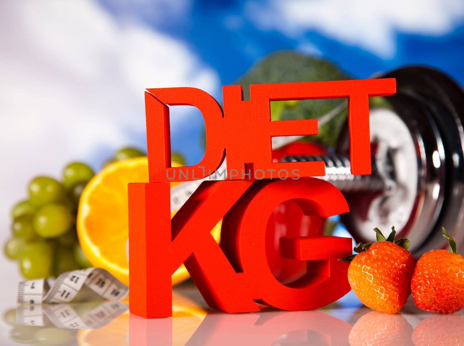 Healthy lifestyle concept, Diet and fitness