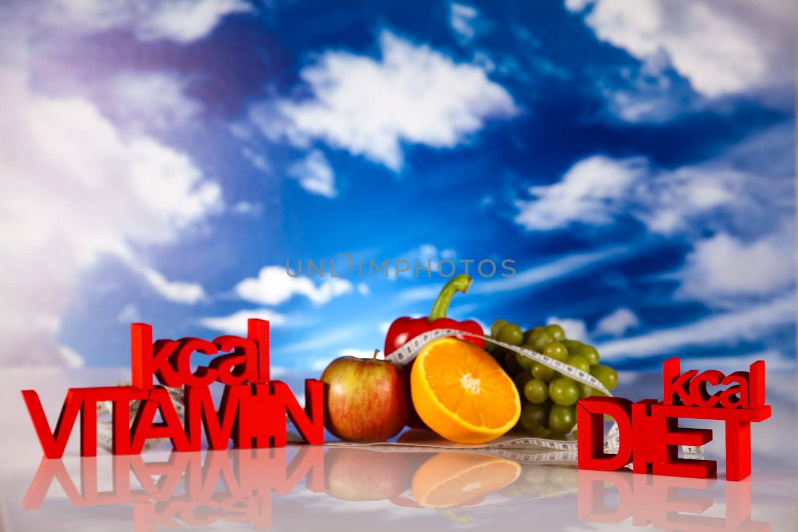 Healthy lifestyle concept, Diet and fitness