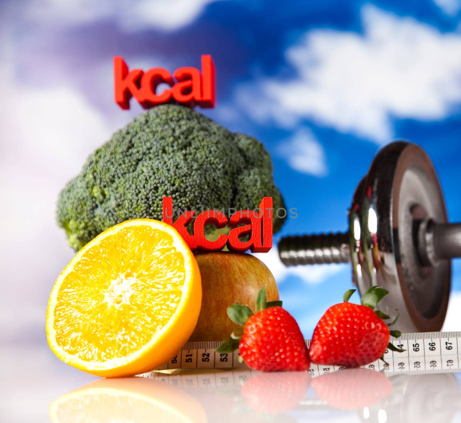 Healthy lifestyle concept, vitamins