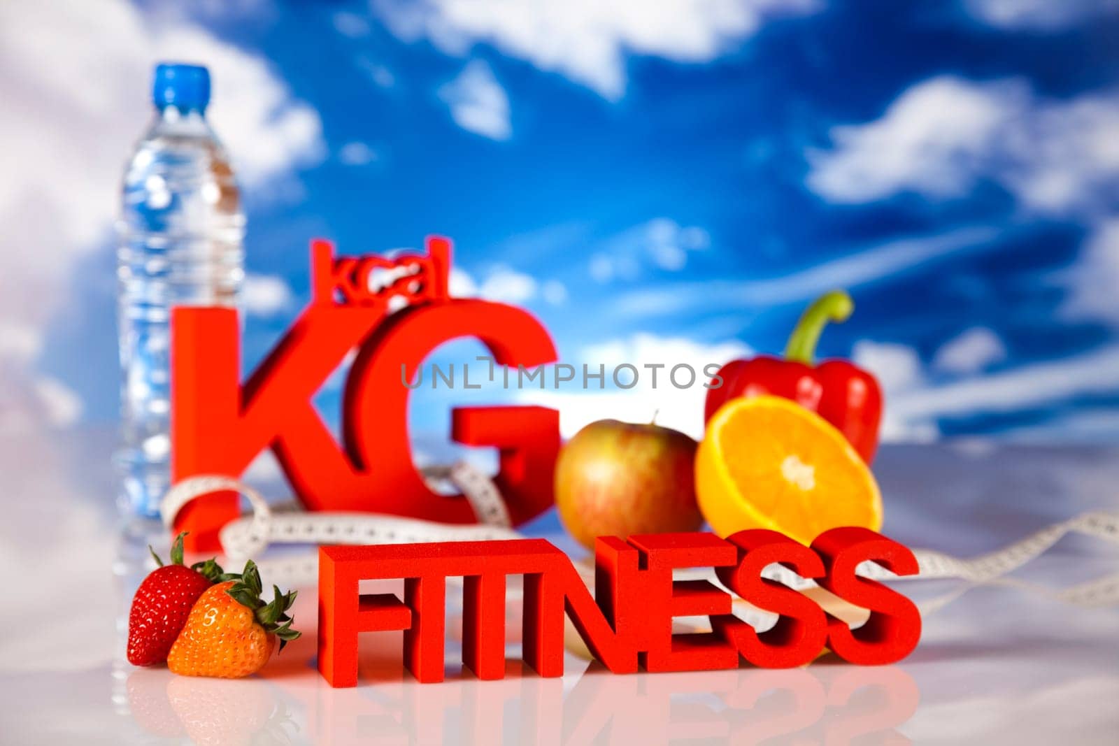Healthy lifestyle concept, vitamins