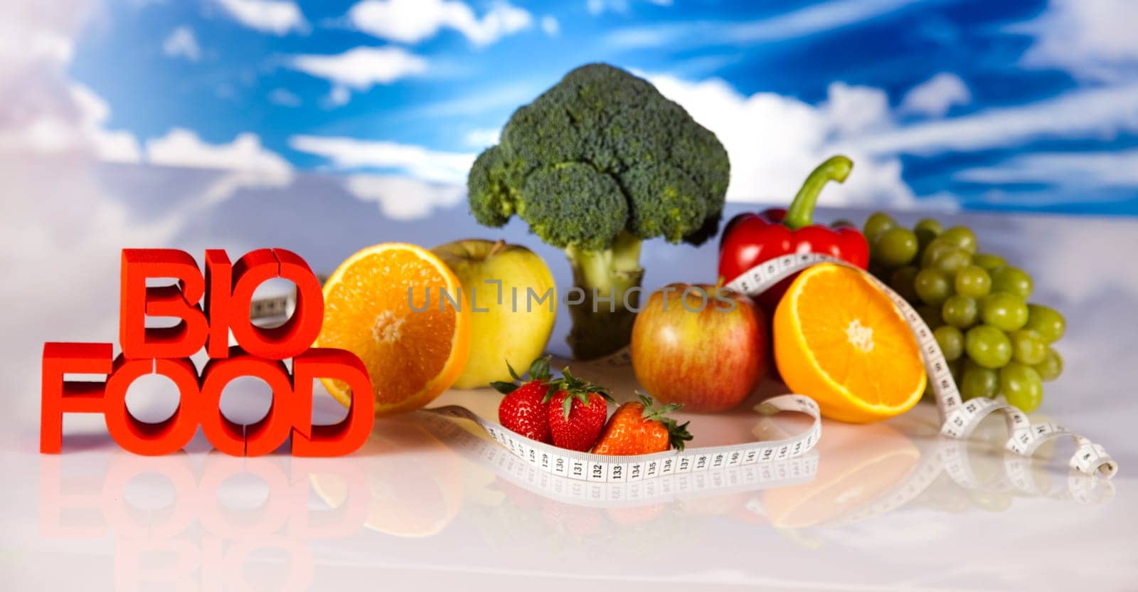 Healthy lifestyle concept, vitamins