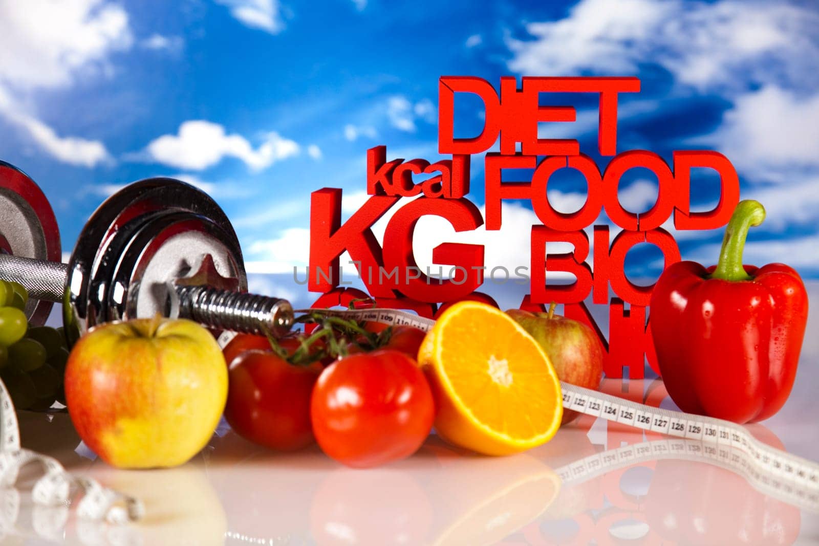 Healthy lifestyle concept, Diet and fitness