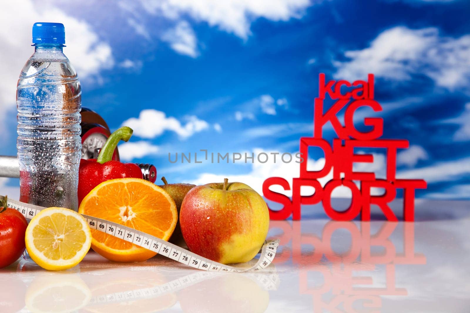 Healthy lifestyle concept, Diet and fitness