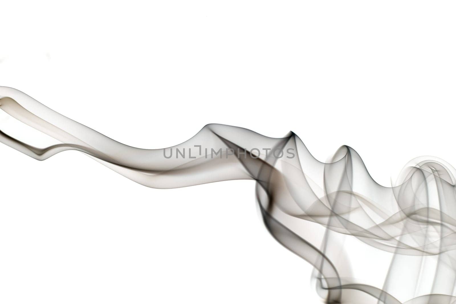 wallpaper with smoke isolated on white background