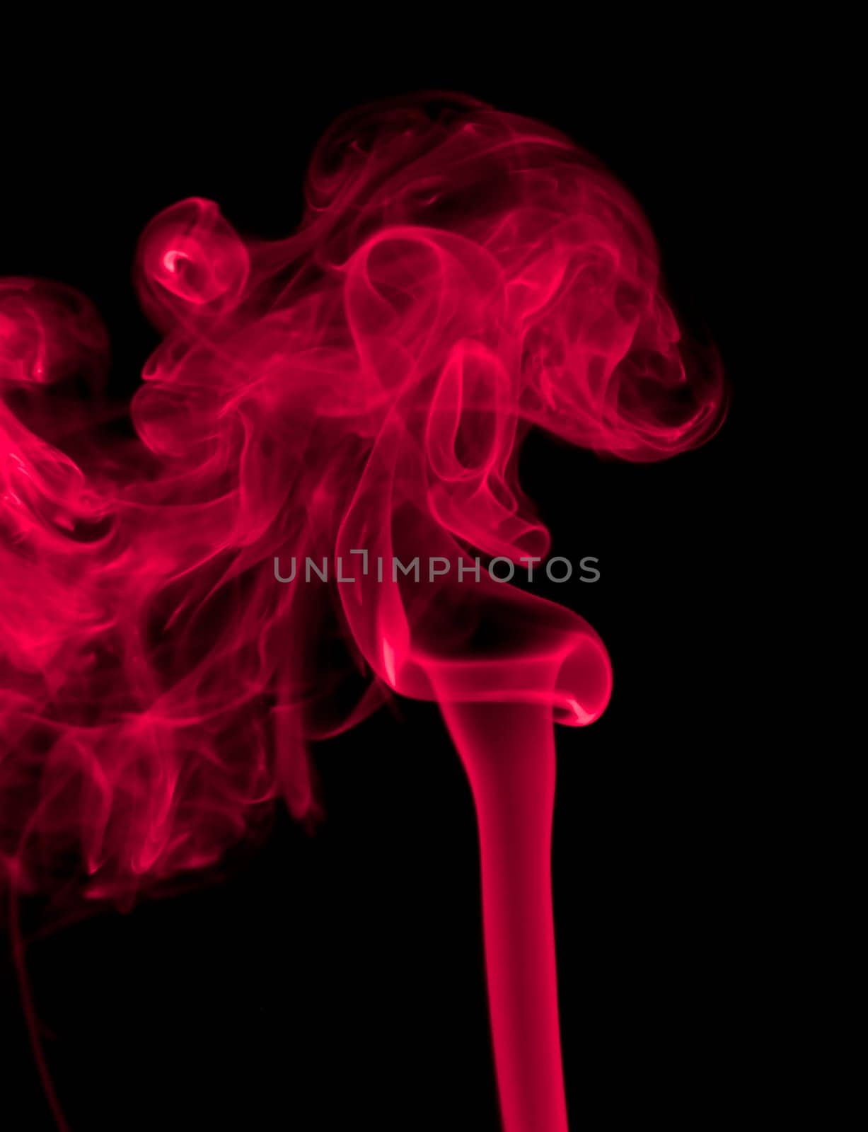 wallpaper with smoke isolated on black background