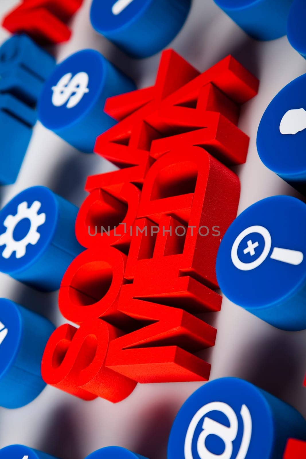 Internet concept with social media