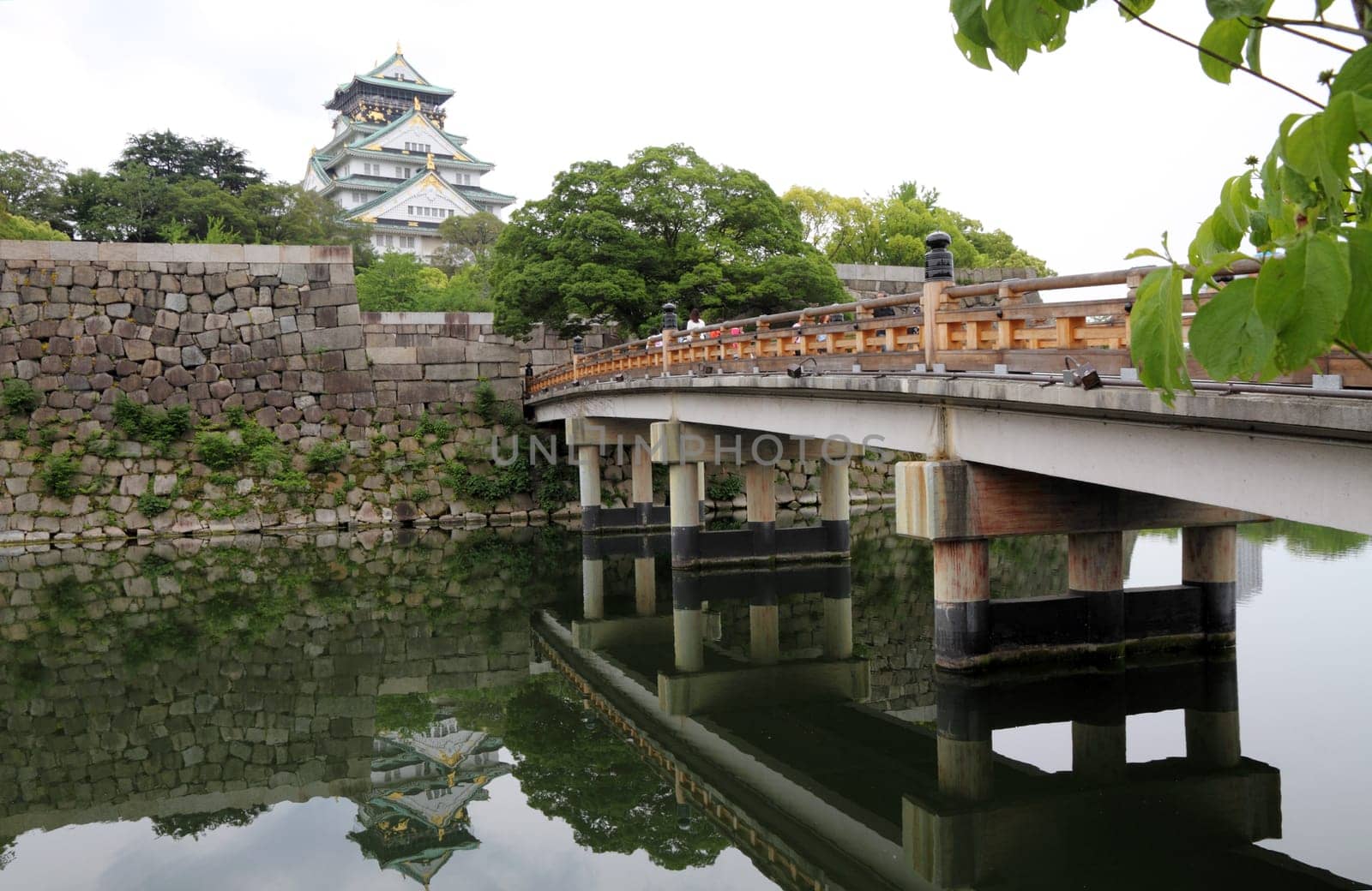 Osaka Castle in Osaka, Japan.