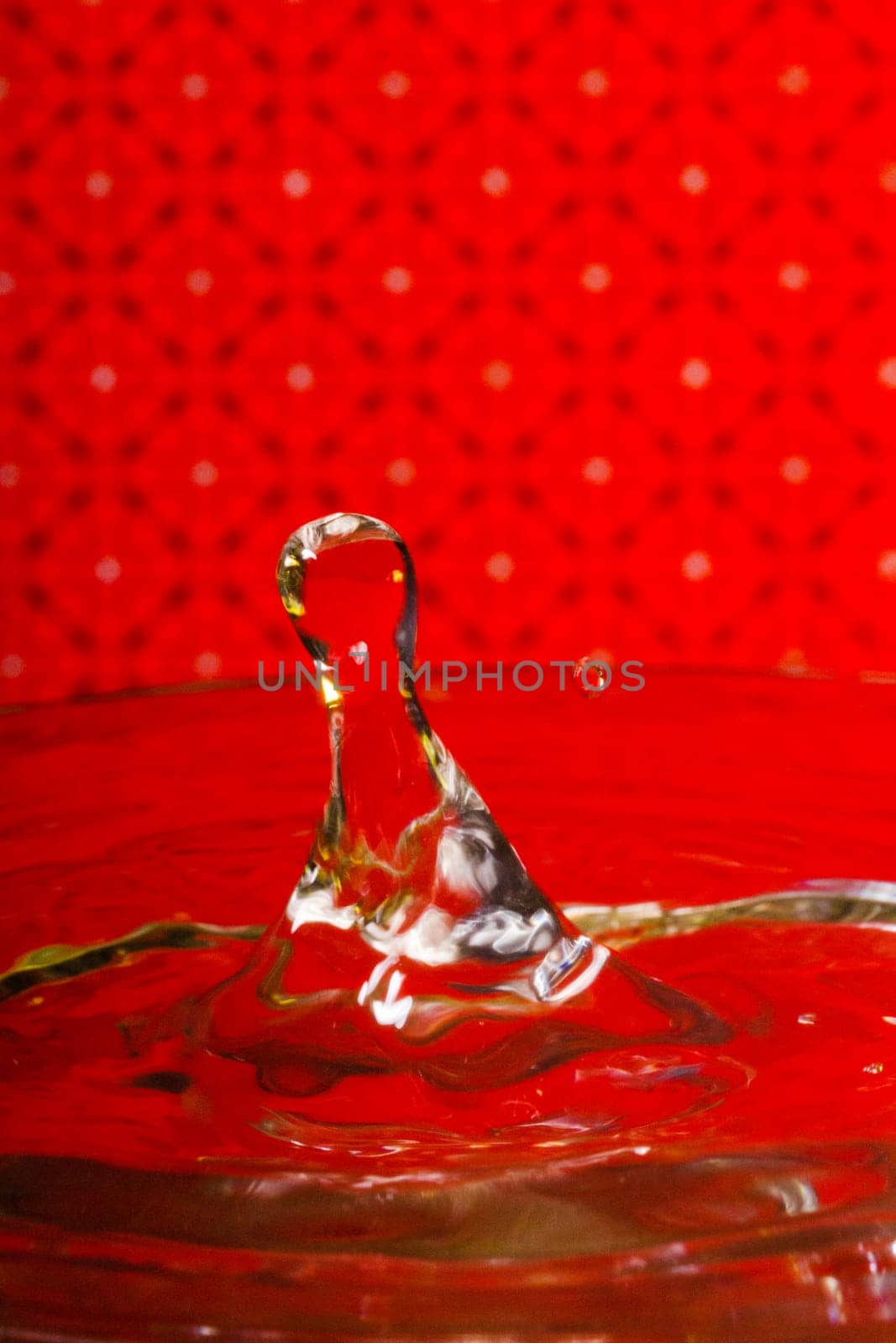 Beautiful close up view of a drop of water.