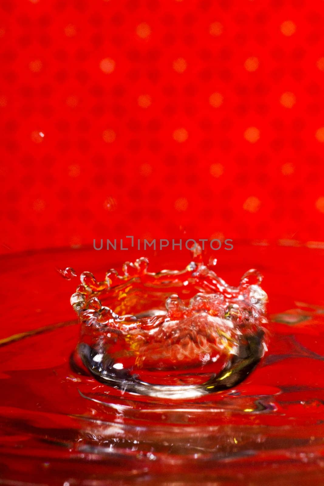 Beautiful close up view of a drop of water.