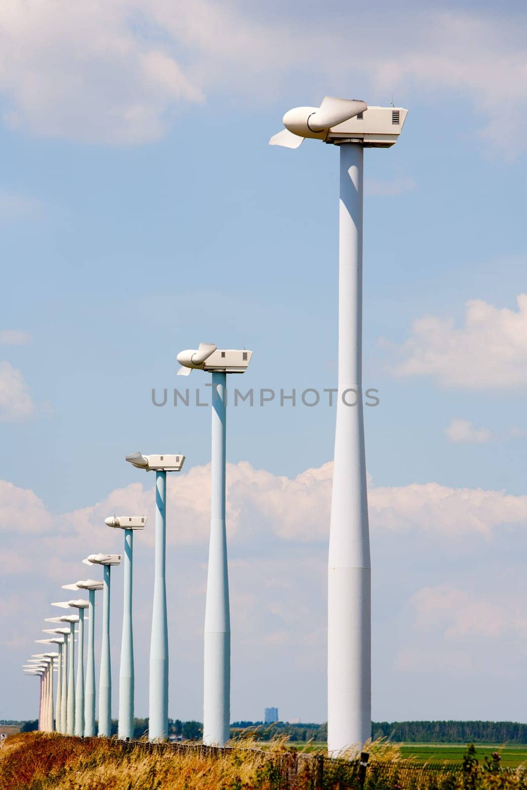 Windmill park Eemmeerdijk, near Spakenburg in the Netherlands