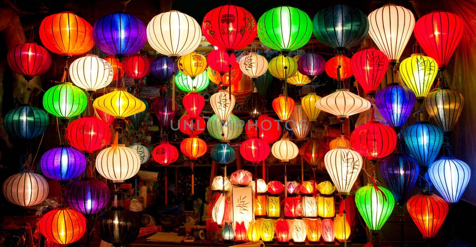 Silk lanterns in Hoi An, Vietnam
