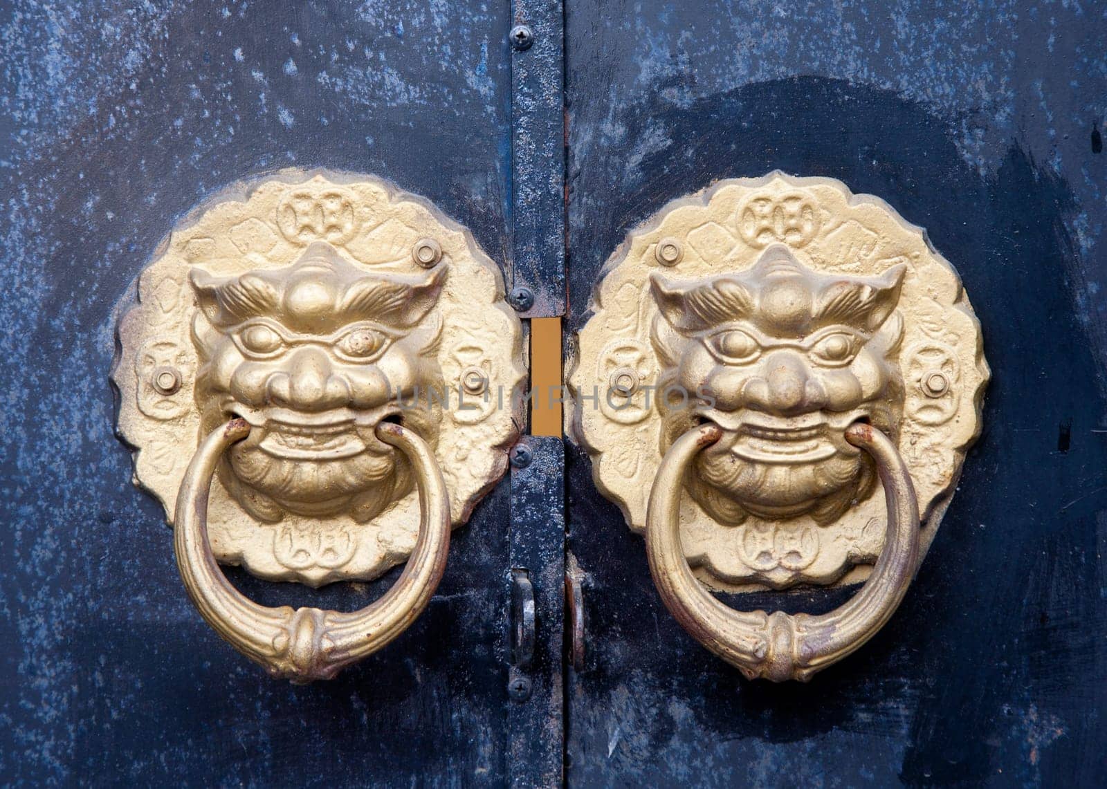 Antique door handle in Hoi An, Vietnam