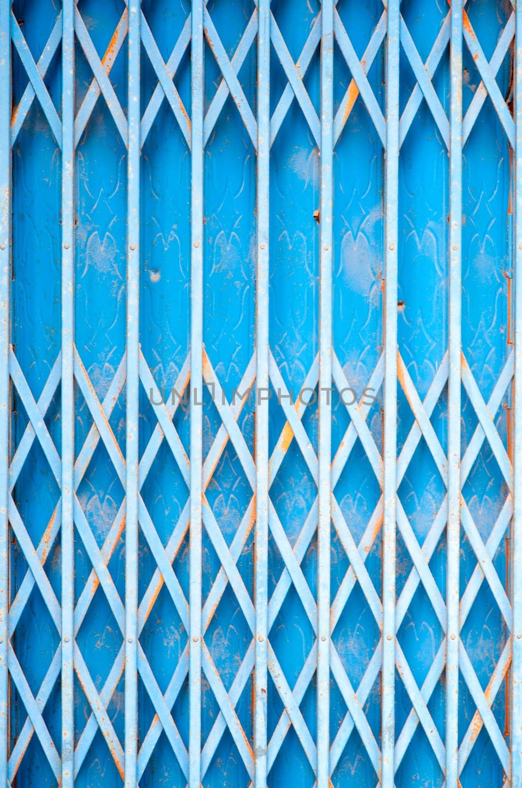 Folding gate of a Vietnamese shop
