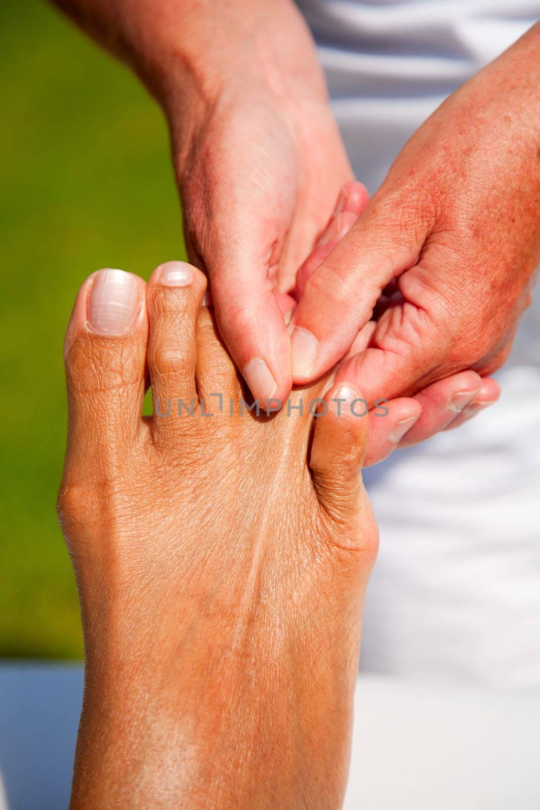 Polarity massage  a technique of gently rocking, holding and massaging to stimulate relaxation, restore energy flow and encourage revitalization