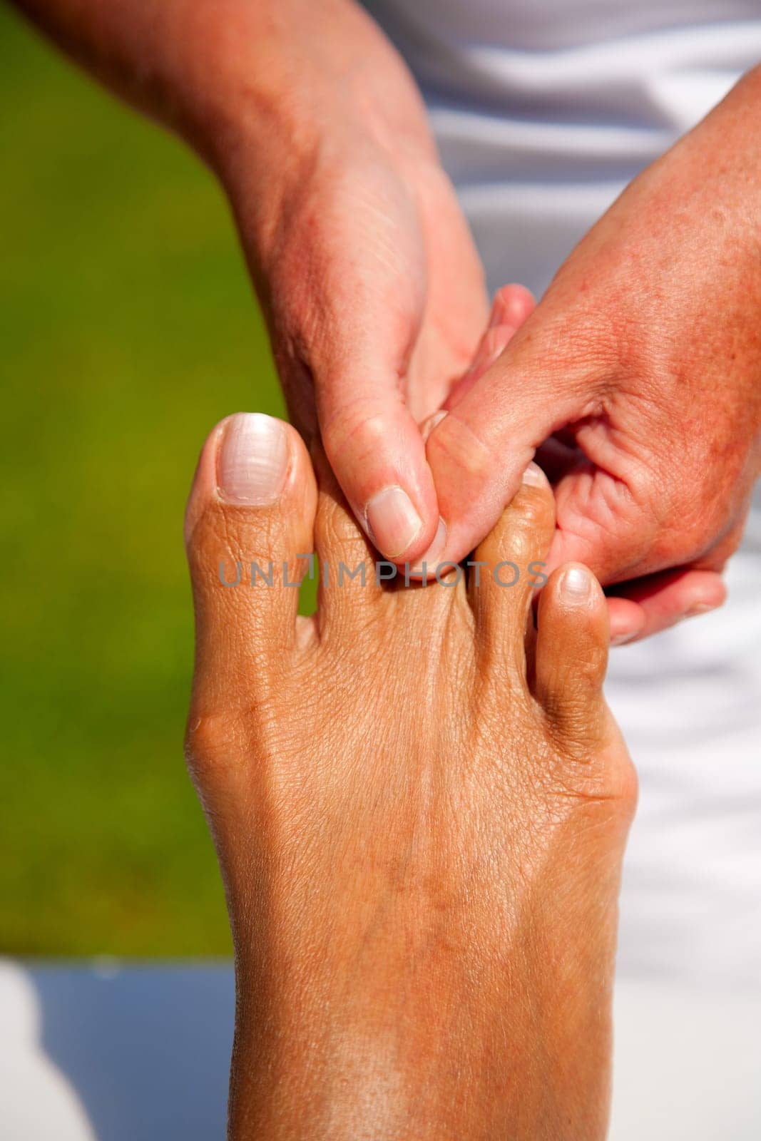 Polarity massage  a technique of gently rocking, holding and massaging to stimulate relaxation, restore energy flow and encourage revitalization