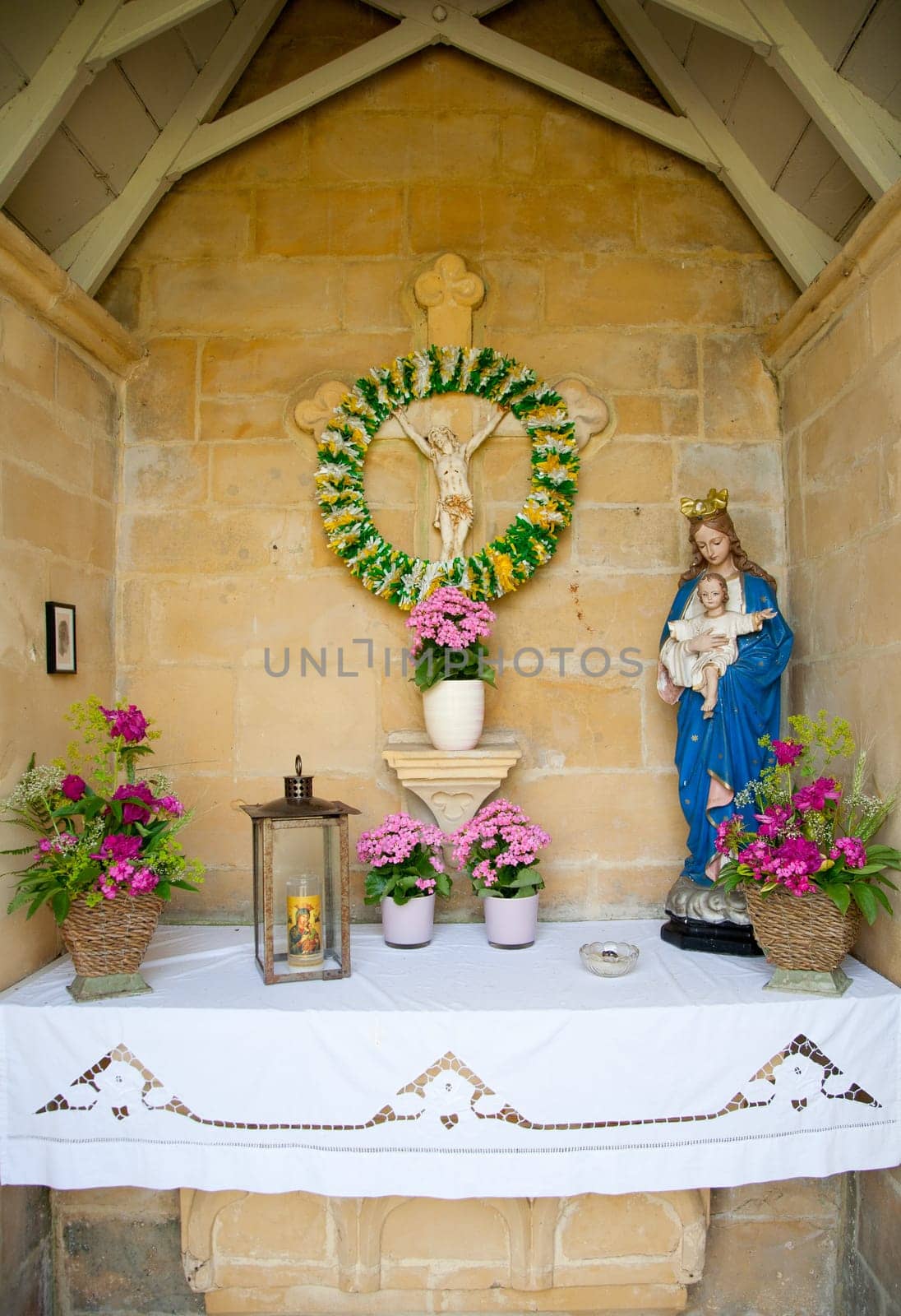 Interior of the St. Jansboskapel near Valkenburg in Limburg