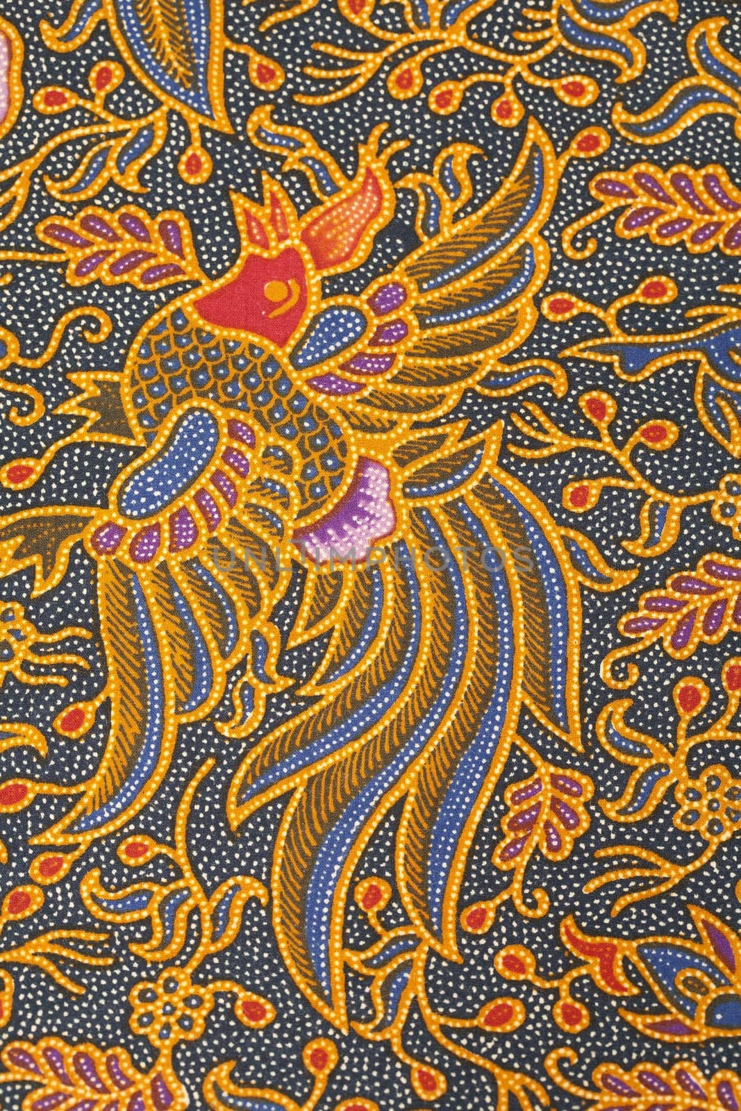 Detail of a batik design from Indonesia