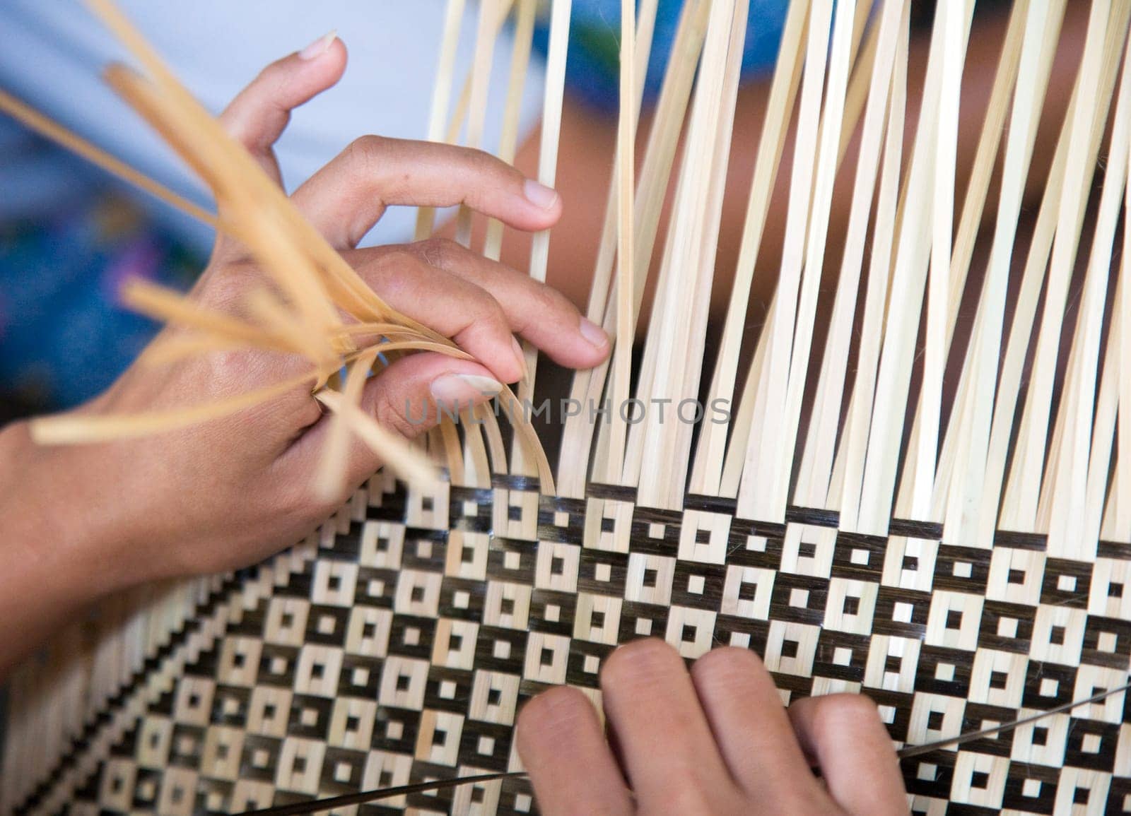 Bamboo weaving in a Lombok village