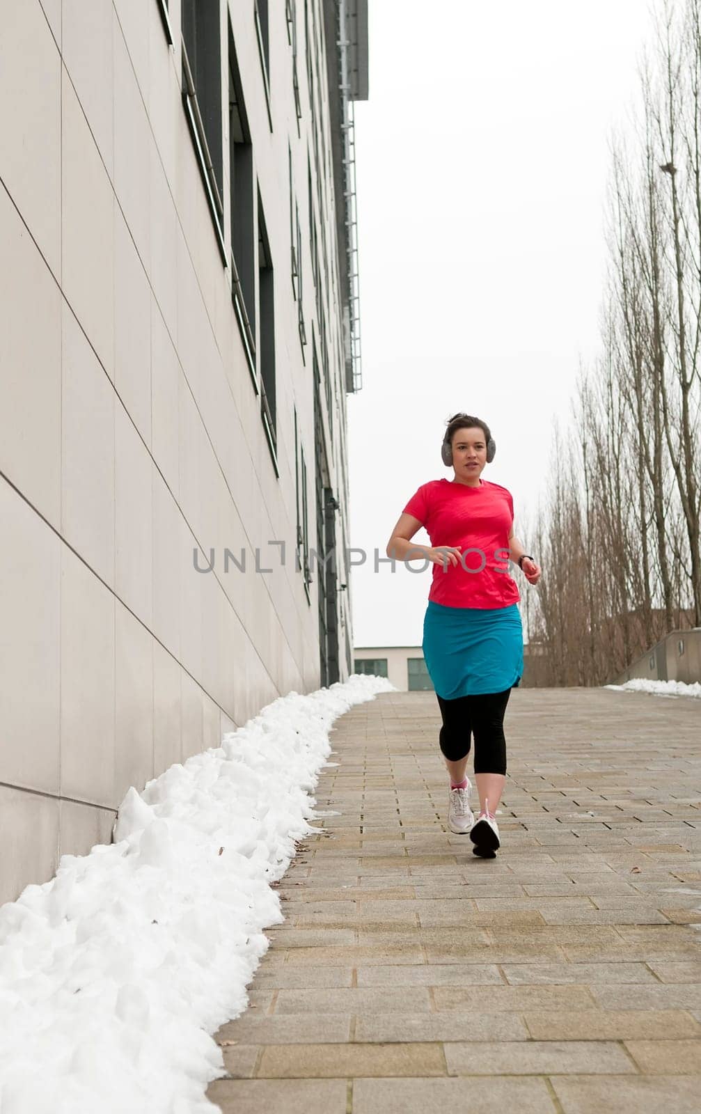 young woman jogging