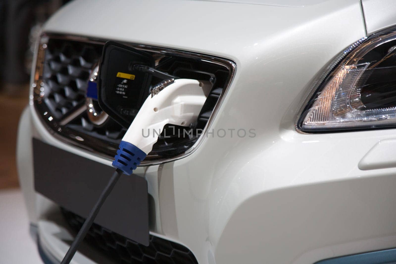 Plug in of an electric car