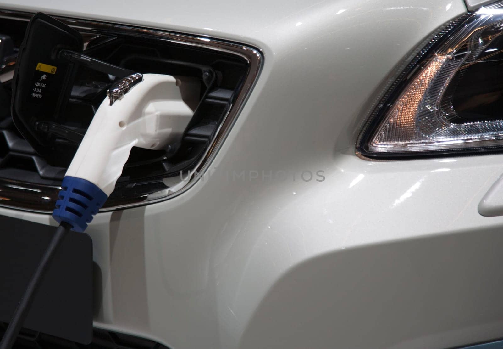 Plug in of an electric car