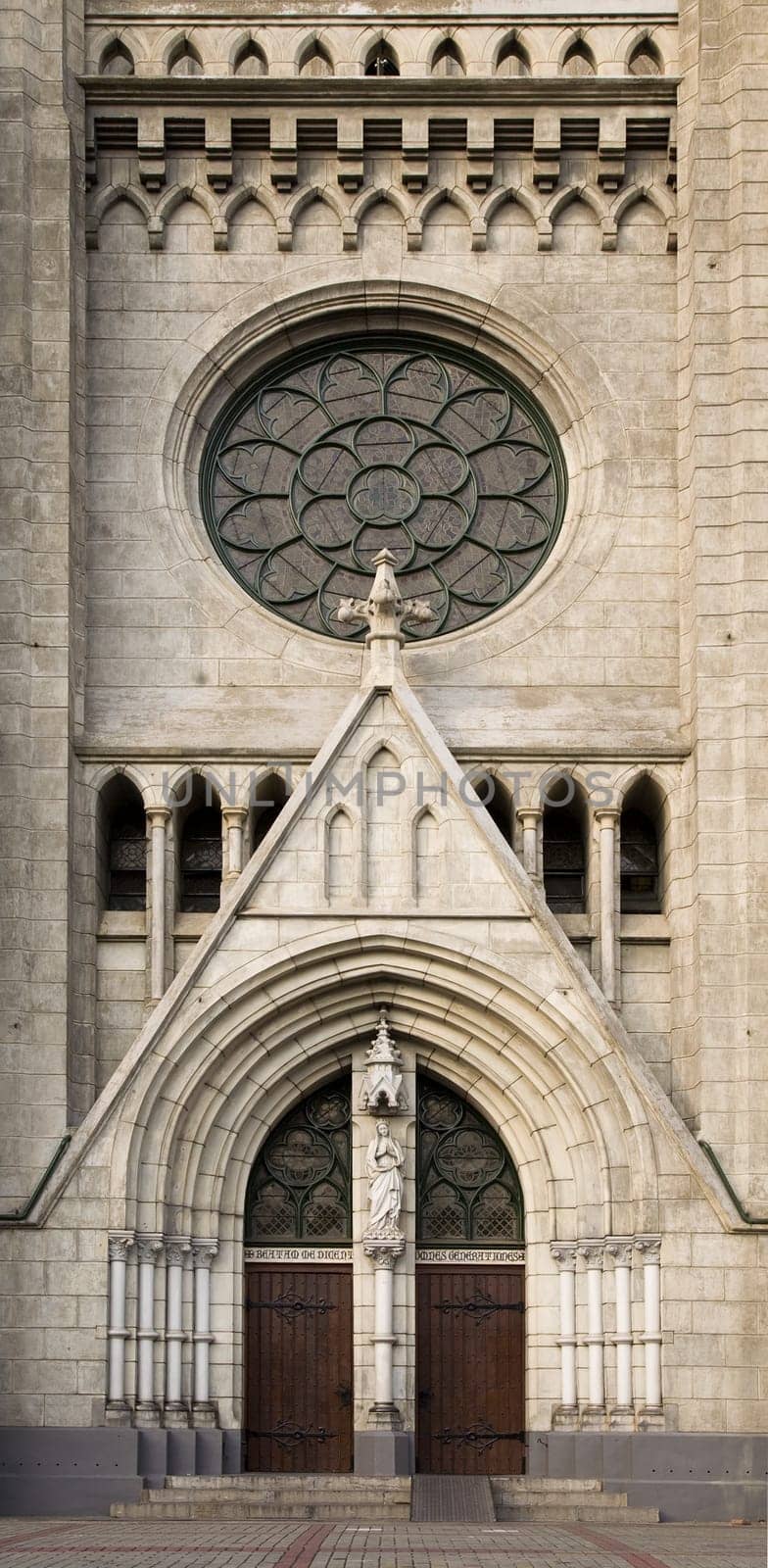 Entrance of the Jakarta Cathedral, a Roman Catholic church in Jakarta, Indonesia