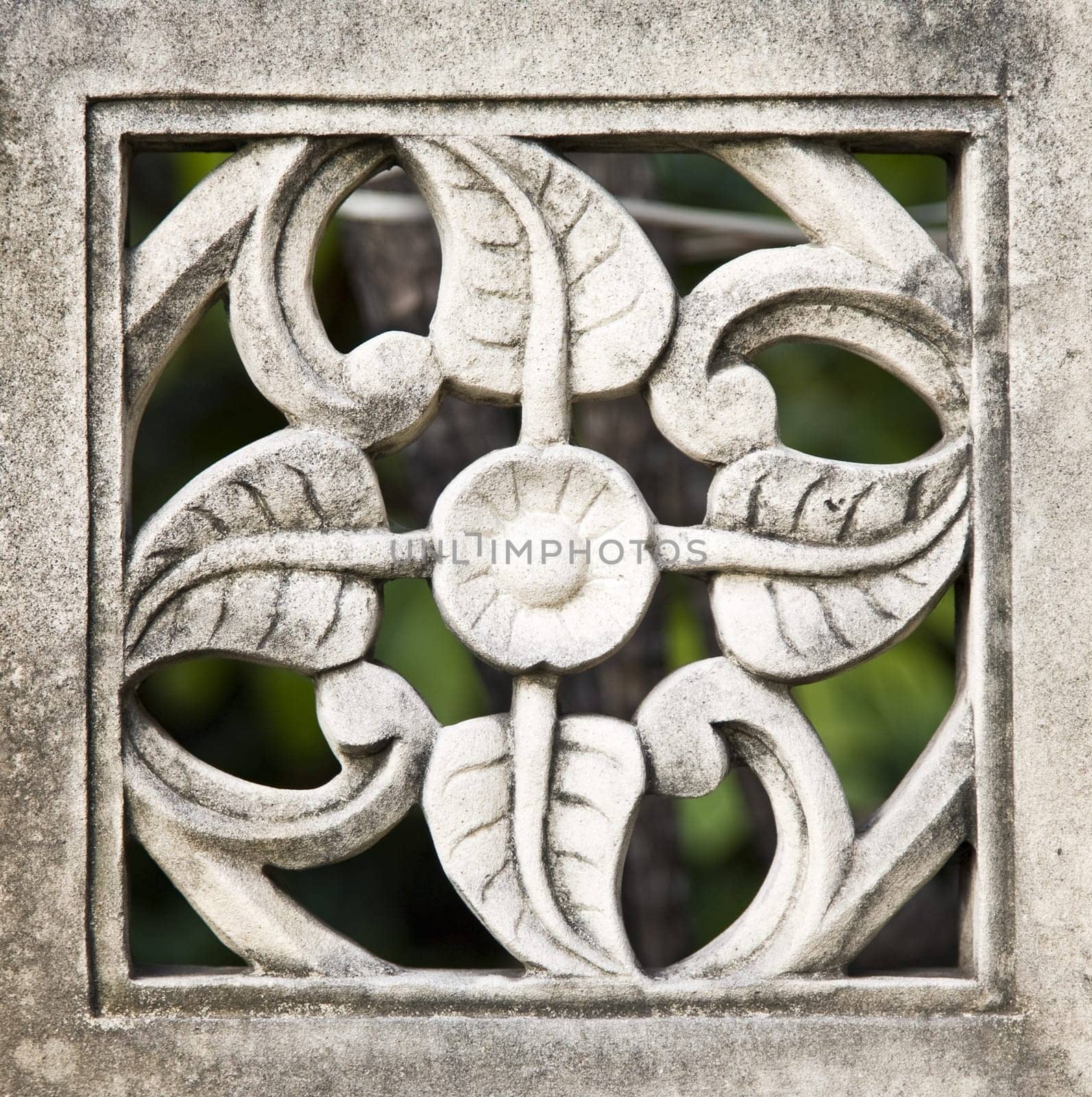 Traditional Balinese stone carving