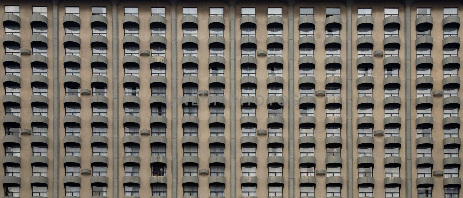 Pattern of hotel balconies in Jakarta, Indonesia