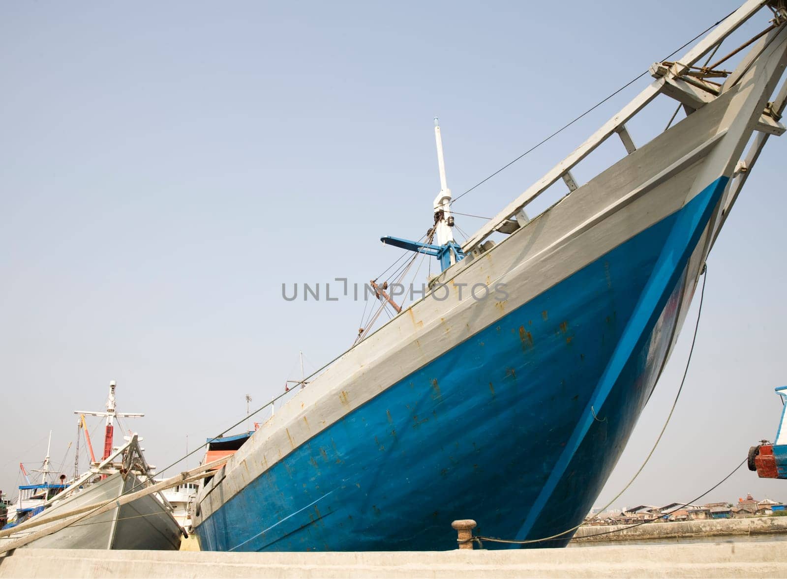 Makassar schooners (pinisi) in Sunda Kelapa, the old port of Jakarta, Indonesia