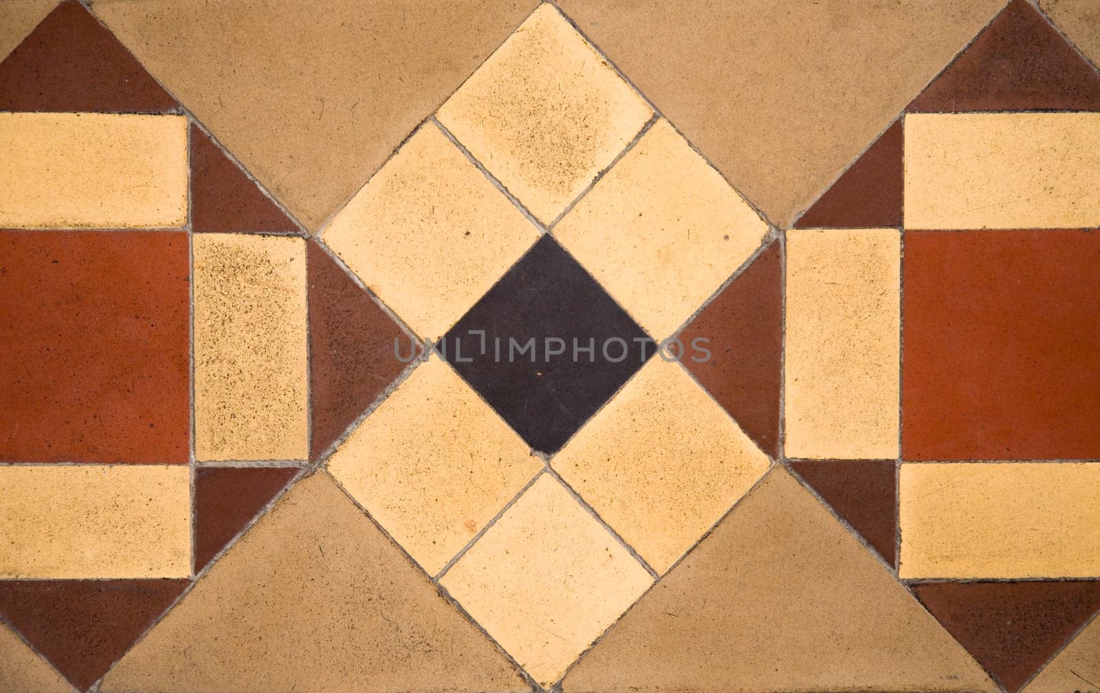 Antique tiles in the interior of the Jakarta Cathedral, a Roman Catholic church in Jakarta, Indonesia