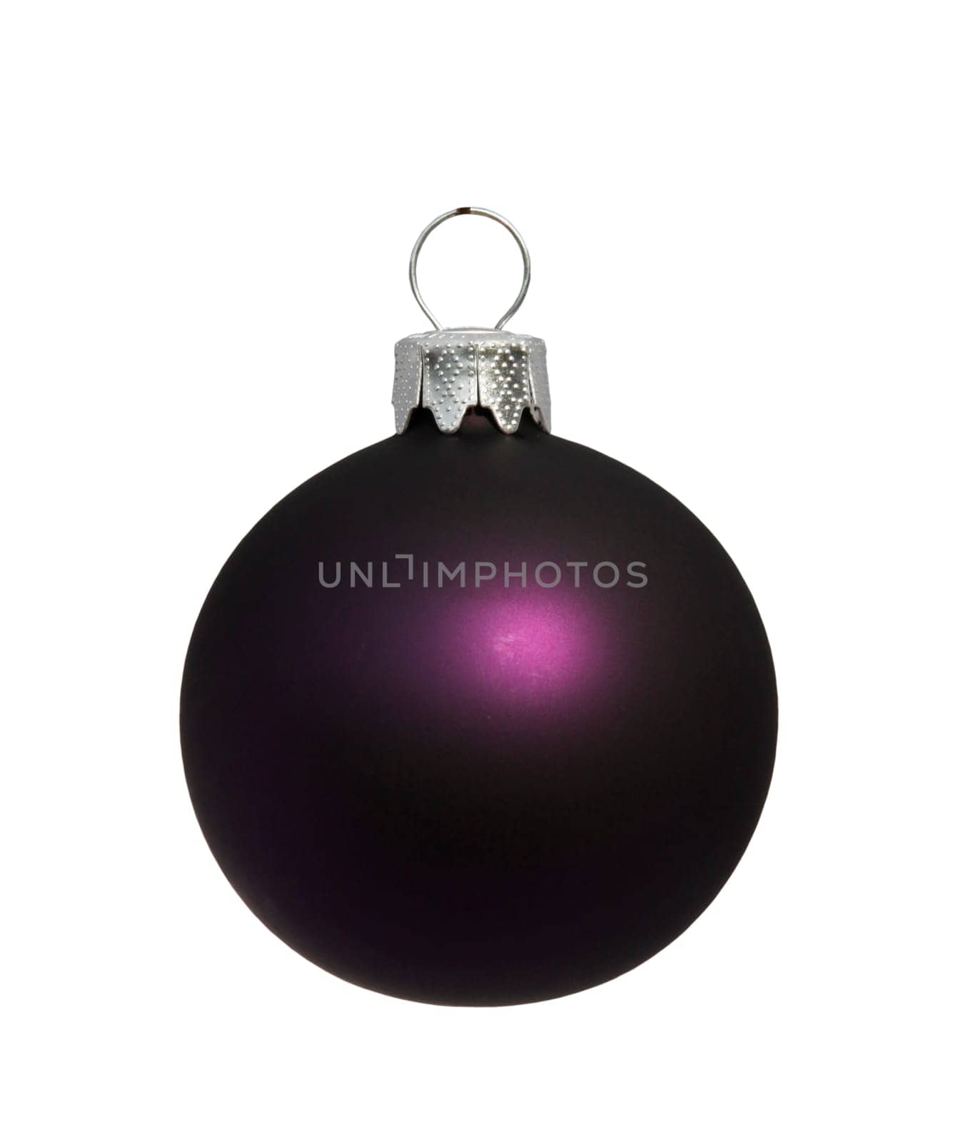 Christmas ball isolated on white with clipping path